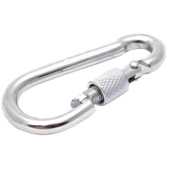 Карабин пожарный М14 DIN5299D c фиксатором