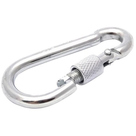 Карабин пожарный М14 DIN5299D c фиксатором