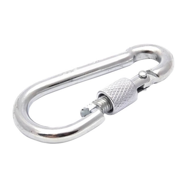 Карабин пожарный М14 DIN5299D c фиксатором