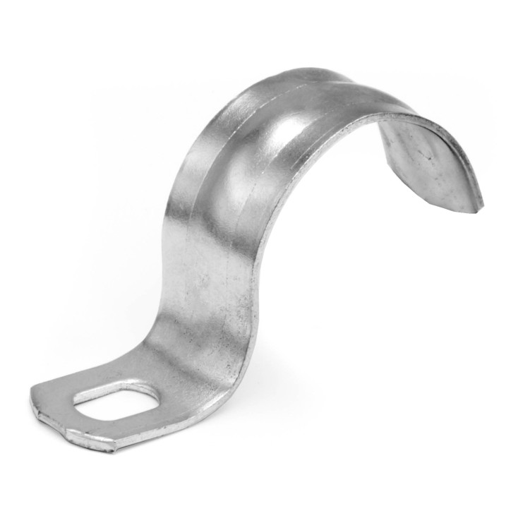 Скоба металлическая 32мм однолапковая оцинкованная Скоба металлическая 32мм однолапковая оцинкованная