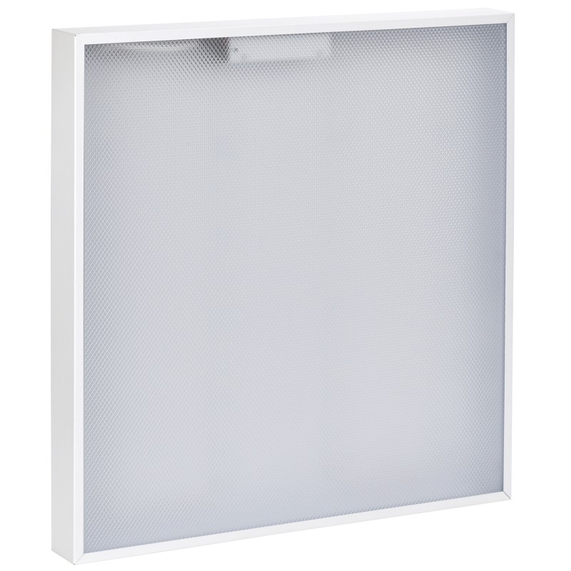 LIGHTING PRO Светильник светодиодный ДВО 2001 45Вт 5000К IP40 588х588мм Грильято призма IEK