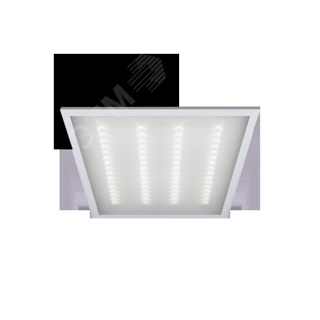 Светильник светодиодный ДВО-36Вт 4000К 3000Лм 595х595х19мм, призма,