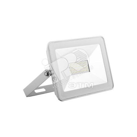 Прожектор светодиодный, 2835SMD, 30W 6400K AC220V/50Hz IP65, белый в компактном корпусе, SFL90-30