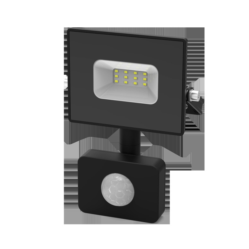 Прожектор светодиодный ДО 20 Вт 1900 лм 6500К AC 220В IP65 161х118х40мм с датчиком движения Elementa