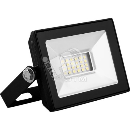 Прожектор светодиодный 2835SMD, 10W 4000K AC220V/50Hz IP65, черный в компактном корпусе, SFL90-10