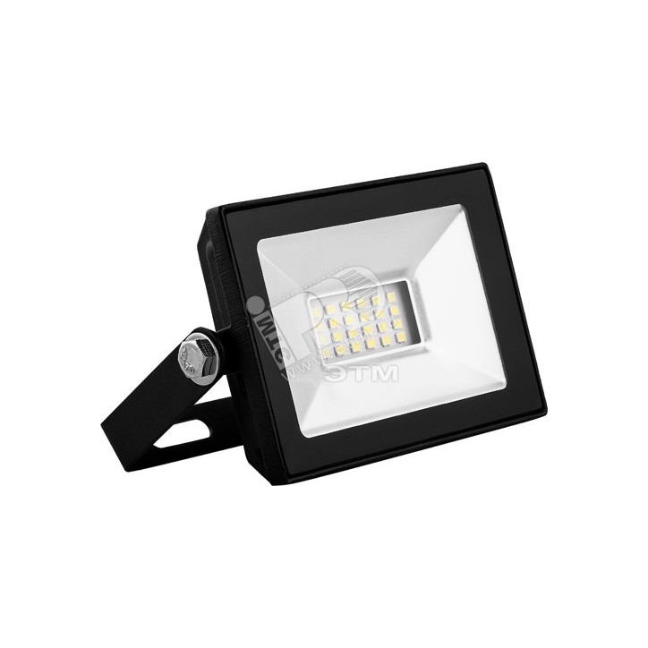 Прожектор светодиодный 2835SMD, 10W 4000K AC220V/50Hz IP65, черный в компактном корпусе, SFL90-10