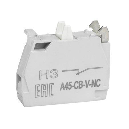 Блок контактный OptiSignal D22 A45-CB-V-NC 1НЗ винтовой зажим ZBE102