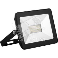 Прожектор светодиодный, 2835SMD, 30W 4000K AC220V/50Hz IP65, черный в компактном корпусе, SFL90-30