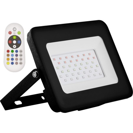 Прожектор светодиодный, 2835SMD, 30W RGB AC220V/50Hz IP65, черный, LL-612