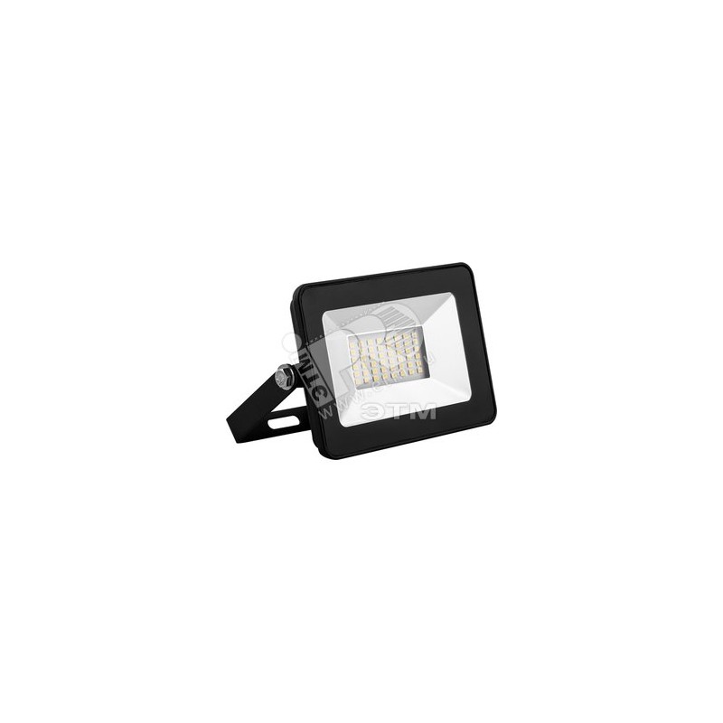 Прожектор светодиодный 2835SMD, 20W 4000K AC220V/50Hz IP65, черный в компактном корпусе, SFL90-20