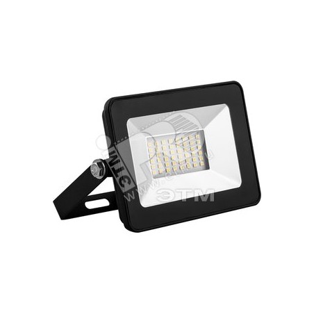 Прожектор светодиодный 2835SMD, 20W 4000K AC220V/50Hz IP65, черный в компактном корпусе, SFL90-20