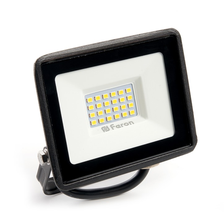 Прожектор светодиодный 2835 SMD 30W 4000K IP65 AC220V/50Hz, черный, LL-920