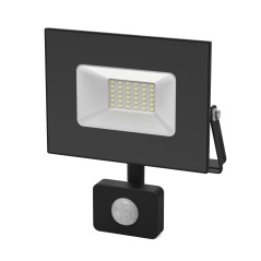 Прожектор светодиодный ДО 50 Вт 4750 лм 6500К AC 220В IP65 210х174х40мм с датчиком движения Elementa