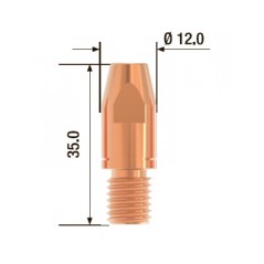 Наконечник контактный M10х35 мм CuCrZr D 1.6 мм (25 шт.)