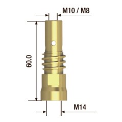 Адаптер контактного наконечника M8х65 мм (5 шт.)