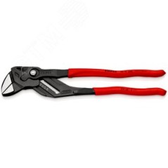 KNIPEX Клещи переставные - гаечный ключ, 68 мм (2 1/2''), L-300 мм, Cr-V, серые, обливные рукоятки, с держателем для торгового о