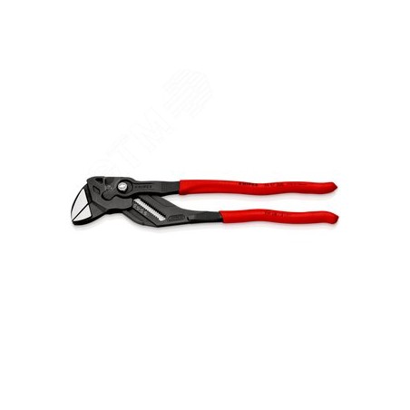 KNIPEX Клещи переставные - гаечный ключ, 68 мм (2 1/2''), L-300 мм, Cr-V, серые, обливные рукоятки, с держателем для торгового о