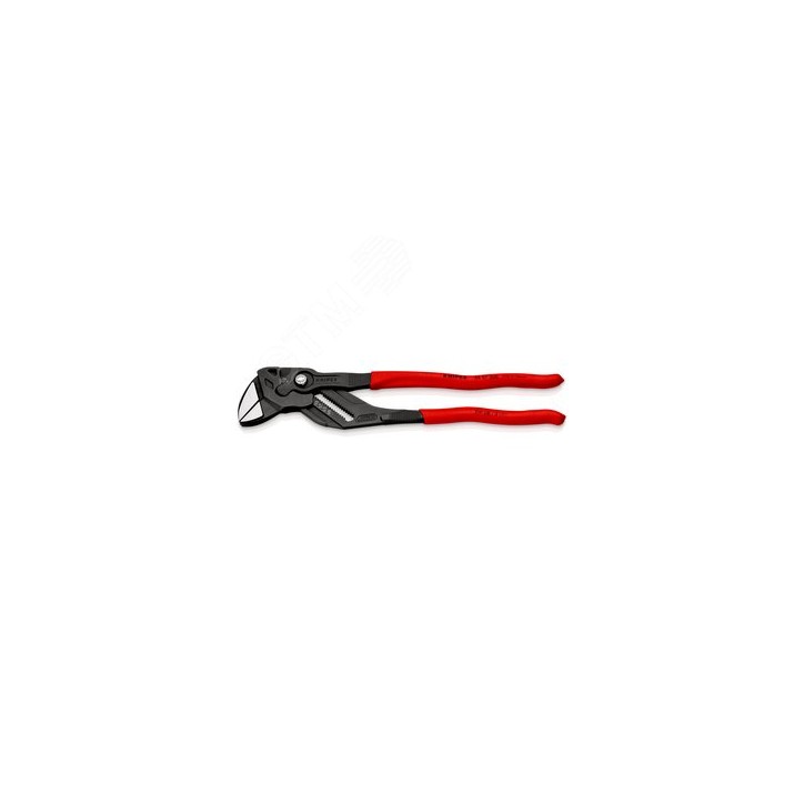 KNIPEX Клещи переставные - гаечный ключ, 68 мм (2 1/2''), L-300 мм, Cr-V, серые, обливные рукоятки, с держателем для торгового о