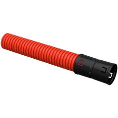 Труба гофрированная двустенная ПНД d-50мм красная (100м) IEK