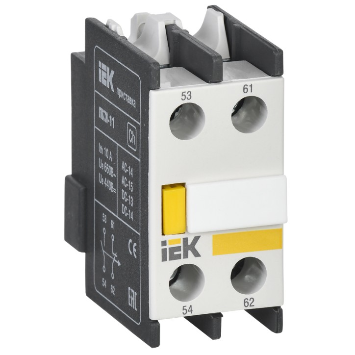 Приставка ПКИ-11 дополнительные контакты 1з+1р Приставка ПКИ-11 дополнительные контакты 1з+1р