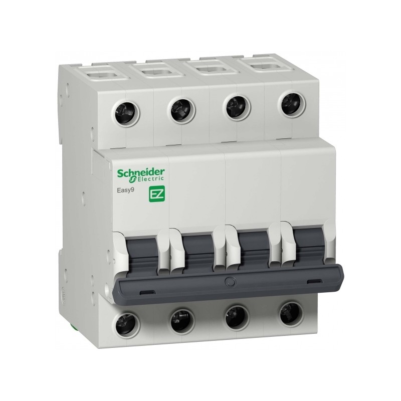 Выключатель автоматический четырехполюсный 10А C Easy9 4.5кА