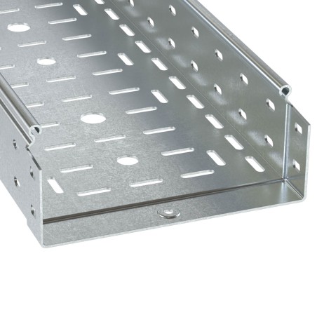 Лоток перфорированный 600х80 L-3000мм толщина 1.2мм горячеоцинкованный