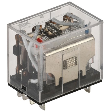 Реле промежуточное 24В переменного тока 4пк 10A РЭК77/4 с индикацией