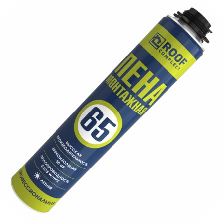 Пена монтажная Roof Complect 65 летняя (850 гр.)
