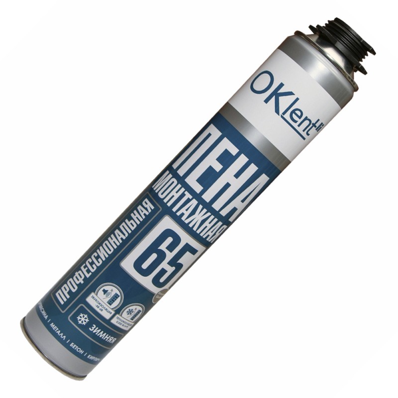 Пена монтажная Oklent 65 зимняя (860гр)