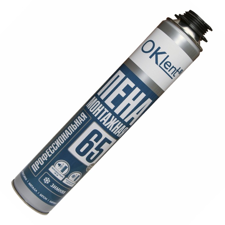 Пена монтажная Oklent 65 зимняя (860гр)