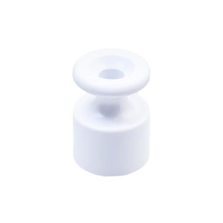 Изолятор для наружного монтажа, пластик, цвет белый (100 шт/уп)