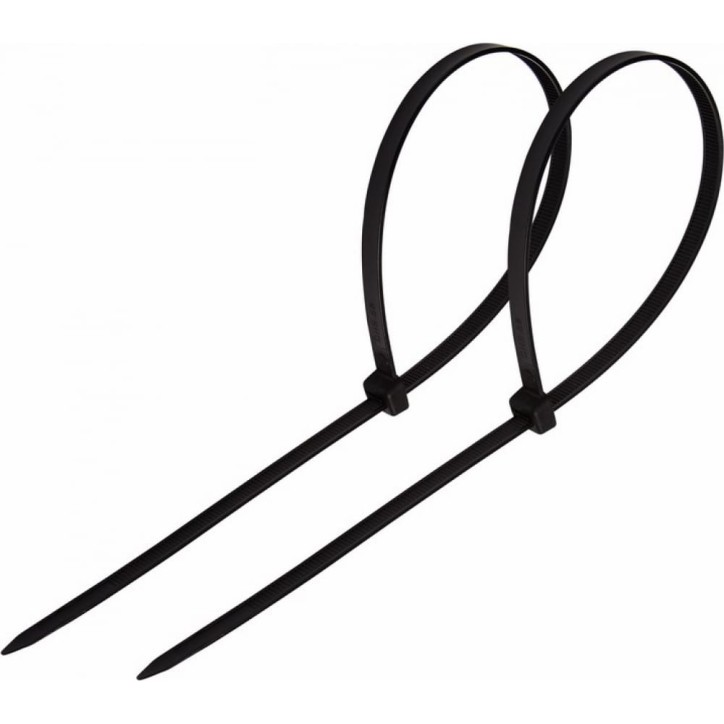 Хомут-стяжка кабельная нейлоновая PROconnect 150x2,5 мм, черная, 100 шт