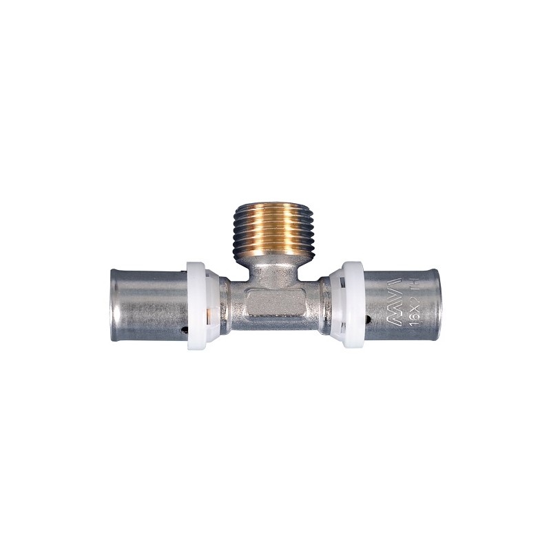 Тройник пресс 16x1/2' НР