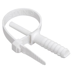 Хомут 7х150мм дюбельный белый (50шт)