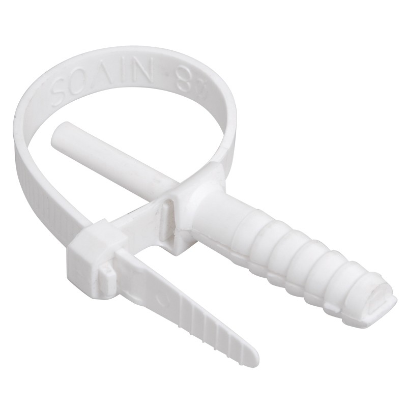 Хомут 7х150мм дюбельный белый (50шт)