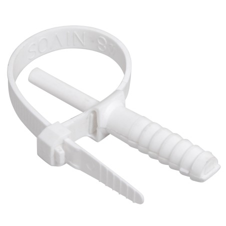 Хомут 7х150мм дюбельный белый (50шт)