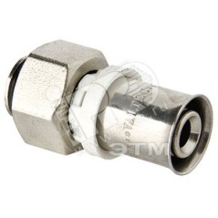 Соединитель пресс 16 (2.0)x1/2' EK для металлопластиковой трубы с переходом на конус