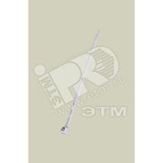 Стяжка для внутреннего монтажа 4.8x188 ПА 6.6 (100шт) серый RAL7035