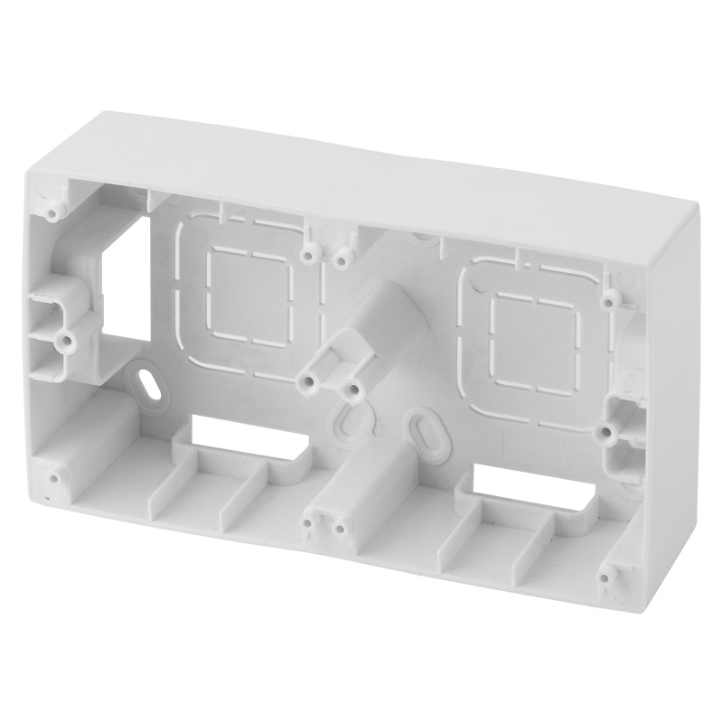 Коробка наклад. монтажа 2 поста,бел 12-6102-01