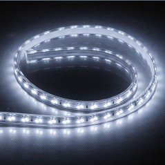 Лента светодиодная,120SMD(5730)/м 11Вт/м 230V IP65 50м, 6500K, LS705 с 1 сетевым шнуром, 2 заглушками, 2 коннекторами в комплект