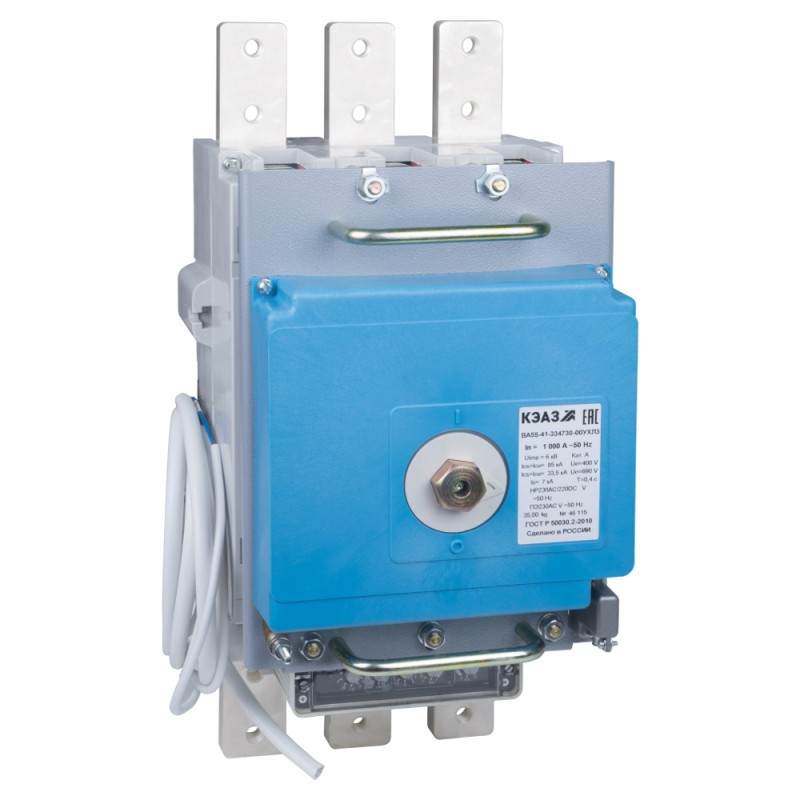 Выключатель автоматический ВА55-41-334730-400А-690AC-НР230AC/220DC-ПЭ230AC-УХЛ3-