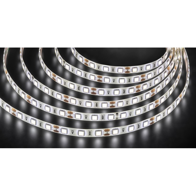 Лента светодиодная LEDх60/м 5м 14.4w/m 12в IP65 белый
