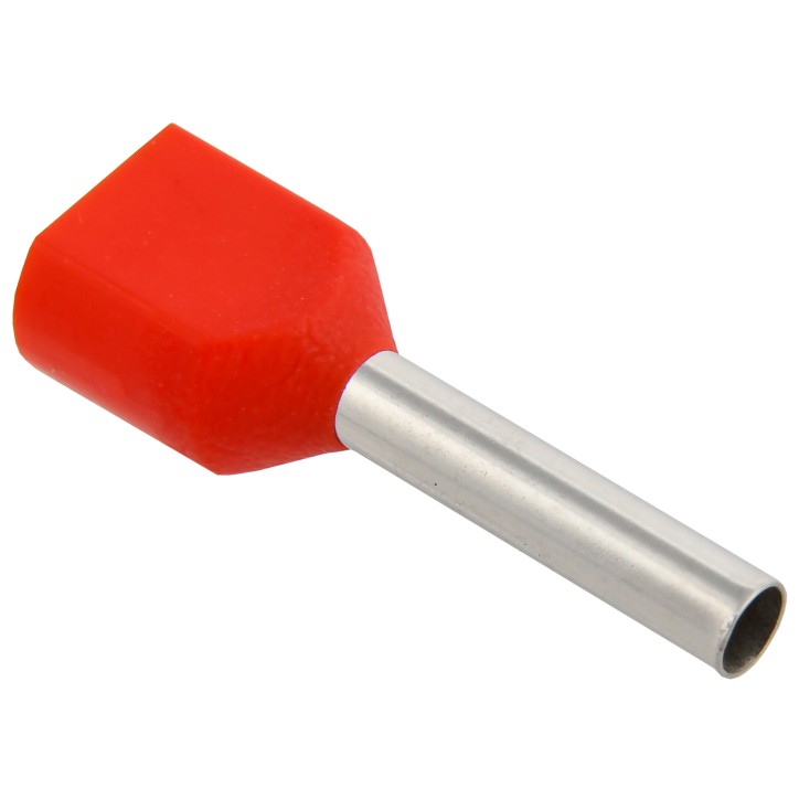 Наконечник штыревой НШвИ 2х1.5-12 красный НГИ2 (100шт) Наконечник штыревой НШвИ 2х1.5-12 красный НГИ2 (100шт)