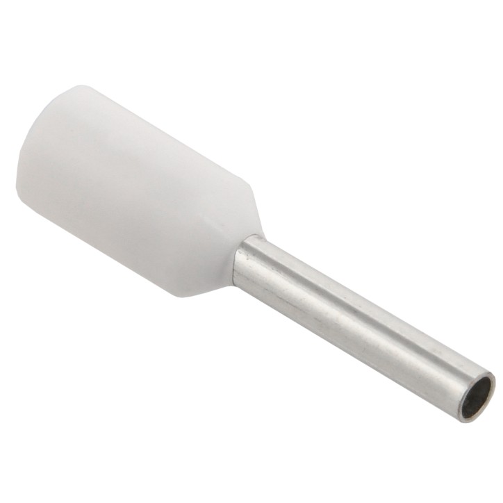 Наконечник кабельный НШвИ 0.75-8 белый Е7508 (100шт)