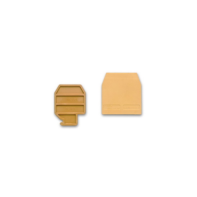 Изолятор торцевой HMT.1/1+2/PTGR серый для НММ.1/1+2