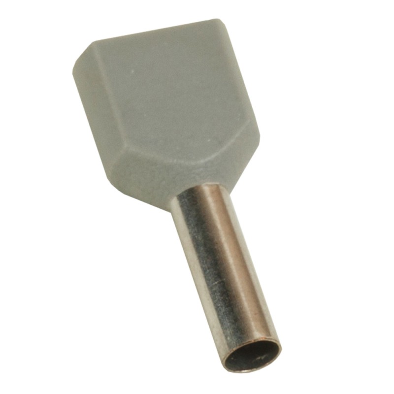 Наконечник штыревой втулочный под два провода НШвИ2 OptiKit T-Shv2-PVC- 2,5-10 (100шт)