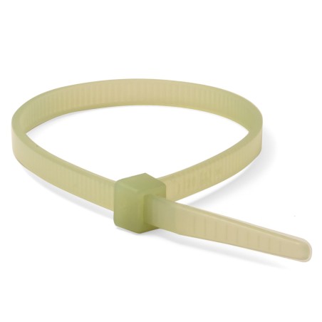 Хомут P6.6 устойчивый к высоким температурам, оливковый 7,6x370