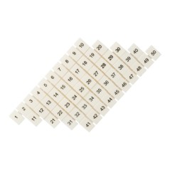 Маркеры для JXB-ST/Push-in 2,5 с нумерацией 1-50 для крепления сбоку (100 шт.) EKF