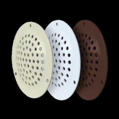 Решетка вентиляционная из окрашенной оцинкованной стали D50, комплект из 4 шт