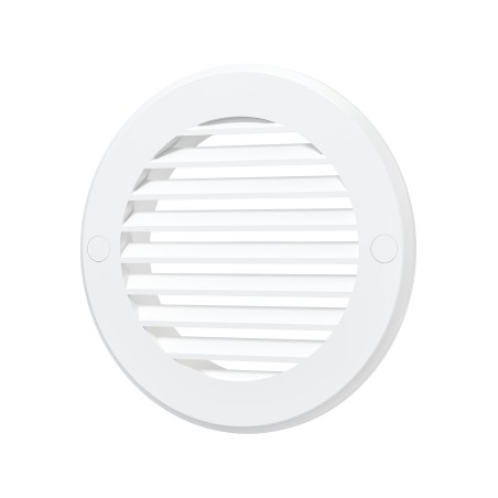 Решетка наружная вентиляционная круглая D136 с фланцем D100, из ASA пластика